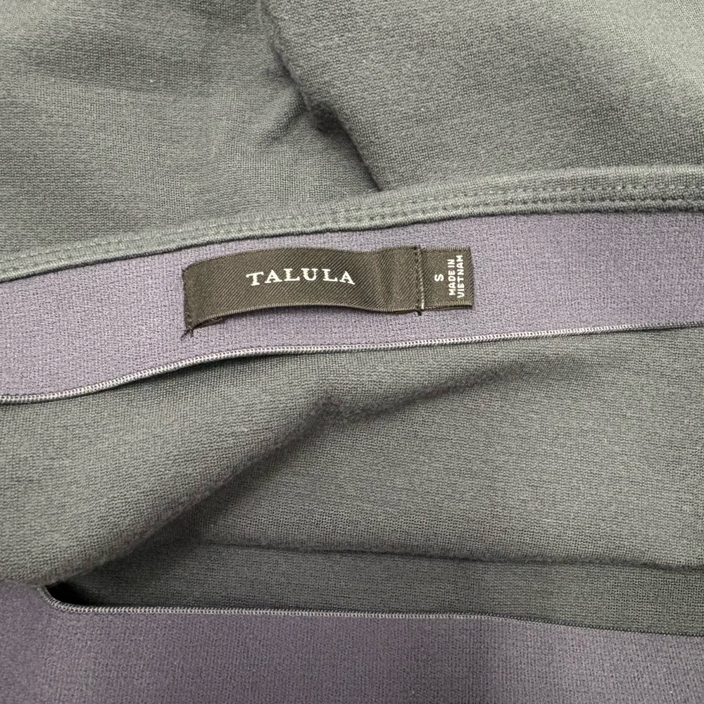 Aritzia Talula Women’s Small Primrose Blue Grey Tulip Mini Skirt Viscose Bodycon - Picture 3 of 6